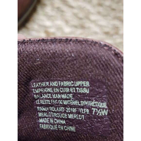 Earth Origins Randi Roland Red Leather Ankle Moto Boots Bootie Womens 7.5 Wide - Picture 9 of 11